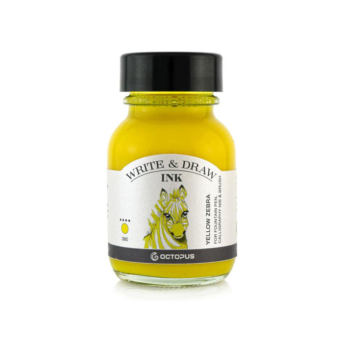 Octopus Fluids Write and Draw Ink 380 Yellow Zebra 50ml OCTOWD380