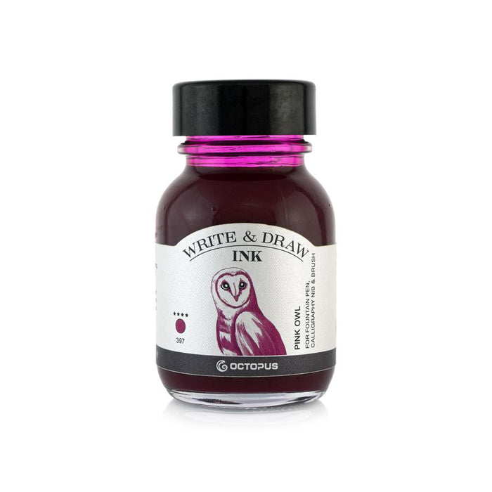 Octopus Fluids Write and Draw Ink 397 Pink Owl 50ml OCTOWD397