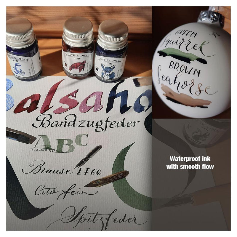 Octopus Fluids Write and Draw Ink 478 Brown Seahorse 50ml OCTOWD478