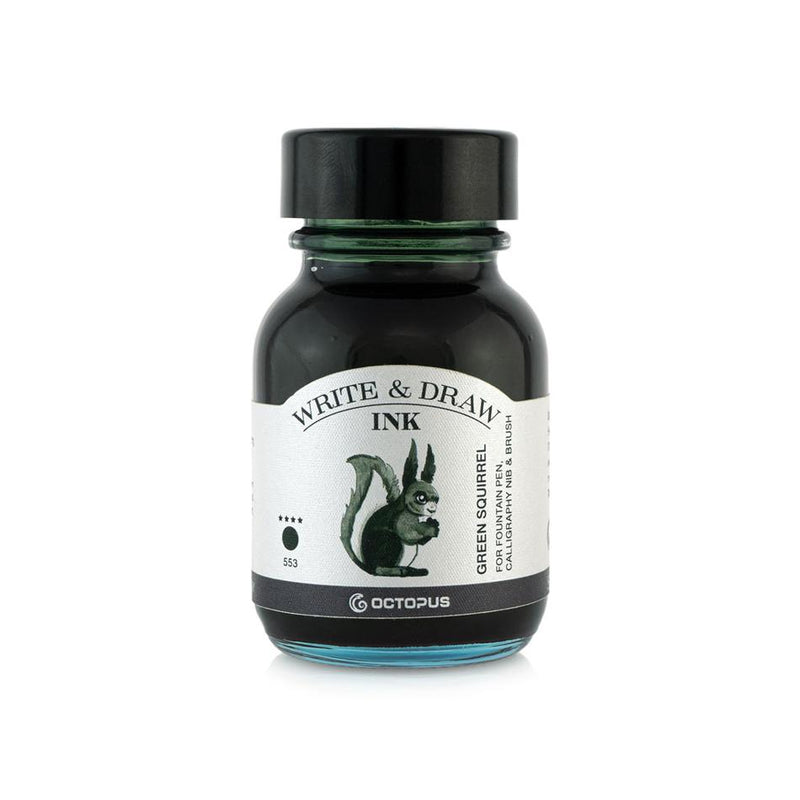 Octopus Fluids Write and Draw Ink 553 Green Squirrel 50ml OCTOWD553
