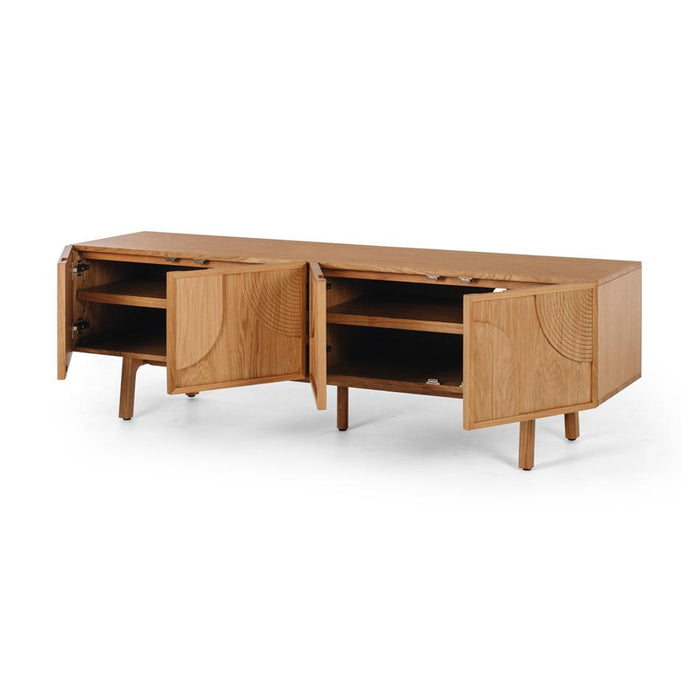 Furniture By Design ARC TV Stand (Natural Oak) PLARCTVN