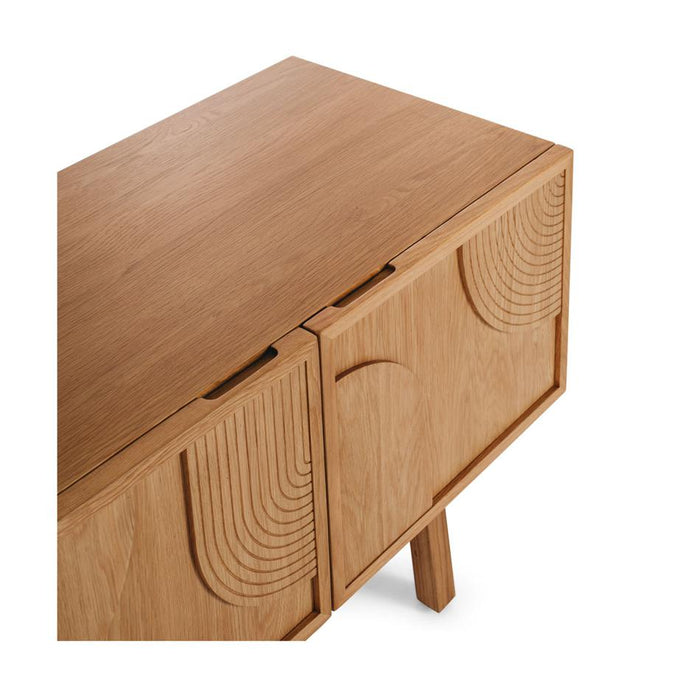 Furniture By Design ARC TV Stand (Natural Oak) PLARCTVN