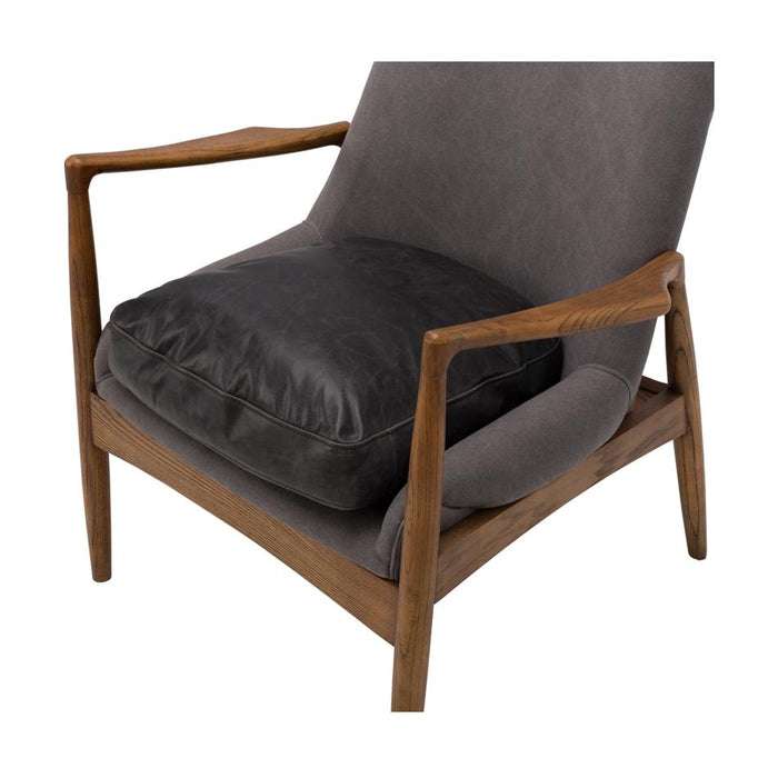 Furniture By Design Steiner Armchair Canvas Charcoal PLSTECANC