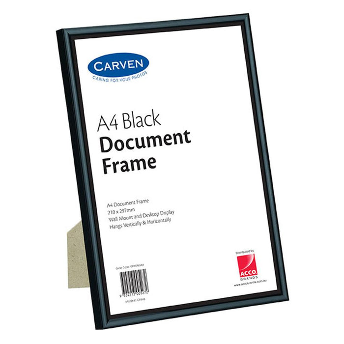 Carven Document Frame Black A4 QFWDBLKA4