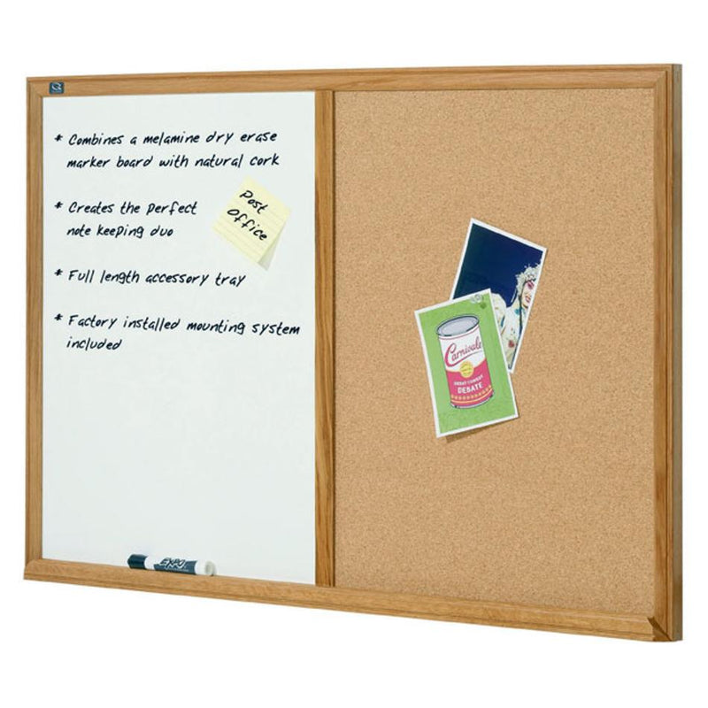 Quartet Combo Board Oak Frame 900X1200Mm QTS554