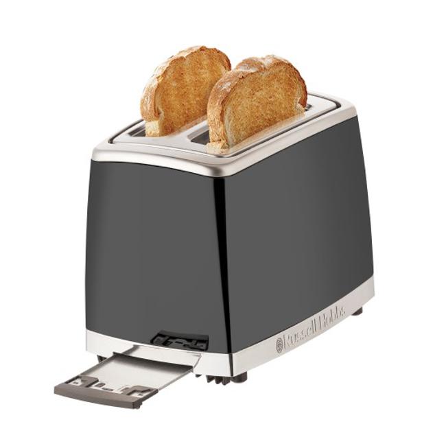 Russell Hobbs Lunar 2 Slice Toaster - Moonlight Grey RHT62GRY