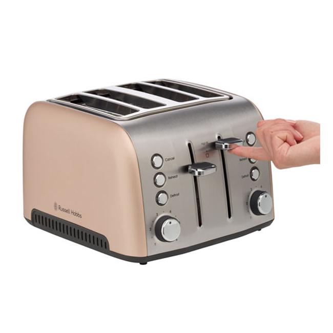 Russell Hobbs Brooklyn Champagne 4 Slice Toaster RHT94CHM...