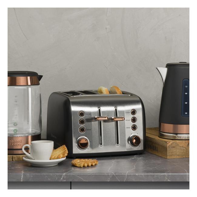 Russell Hobbs Brooklyn 4 Slice Toaster - Copper RHT94COP...