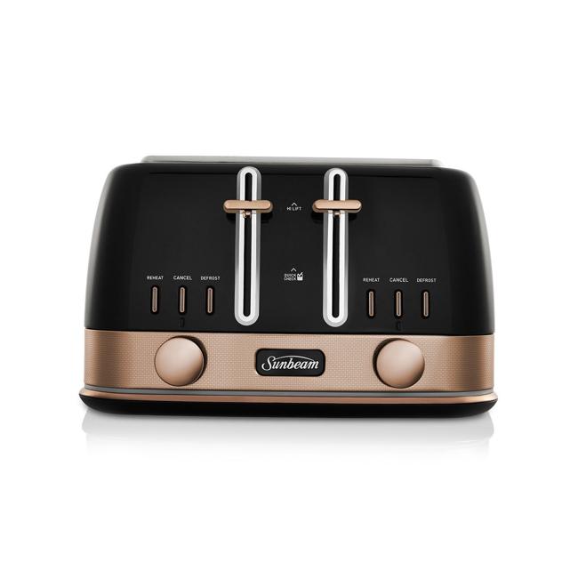 Sunbeam New York 4 Slice Toaster Black Bronze TA4440KB