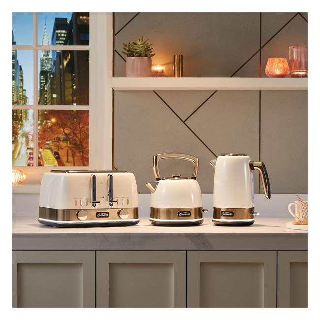 Sunbeam New York 4 Slice Toaster Black Bronze TA4440KB