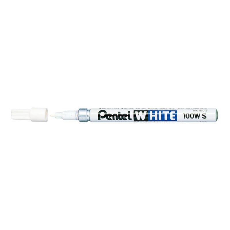 Pentel Permanent Marker Bullet 1.3Mm White H/S X100-WS