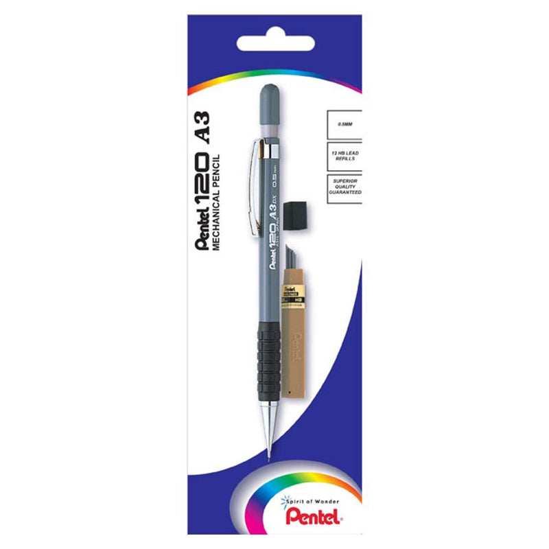 Pentel Drafting Mechanical Pencil Xa315 0.5Mm Grey Barrel H/S XA315-HB