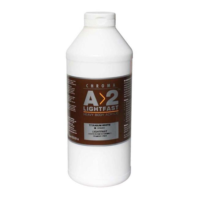 A2 Lightfast Heavybody Acrylic 1 Litre Titanium White-Officecentre