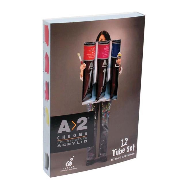 A2 Lightfast Heavybody Acrylic 12 X 20ml Tube Set-Officecentre