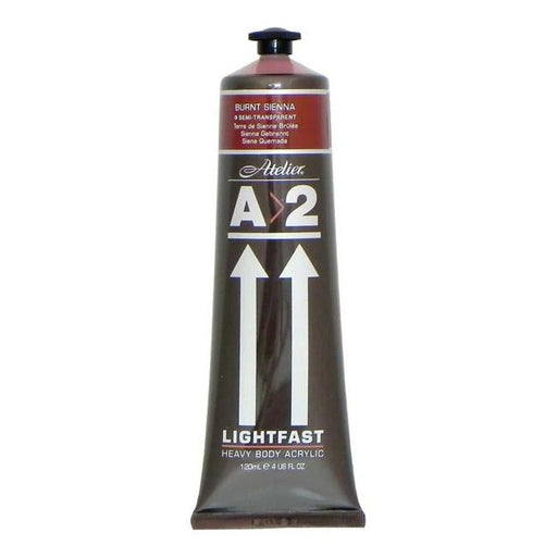 A2 Lightfast Heavybody Acrylic 120ml Burnt Sienna-Officecentre
