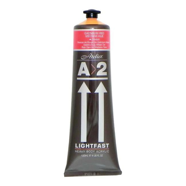 A2 Lightfast Heavybody Acrylic 120ml Cadmium Red Medium-Officecentre