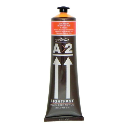 A2 Lightfast Heavybody Acrylic 120ml Cadmium Scarlet-Officecentre