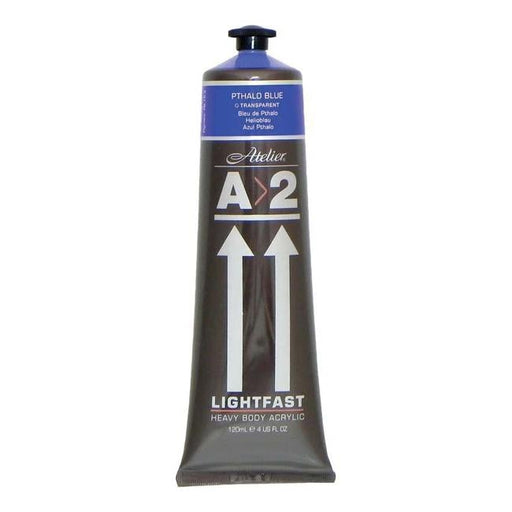 A2 Lightfast Heavybody Acrylic 120ml Pthalo Blue-Officecentre