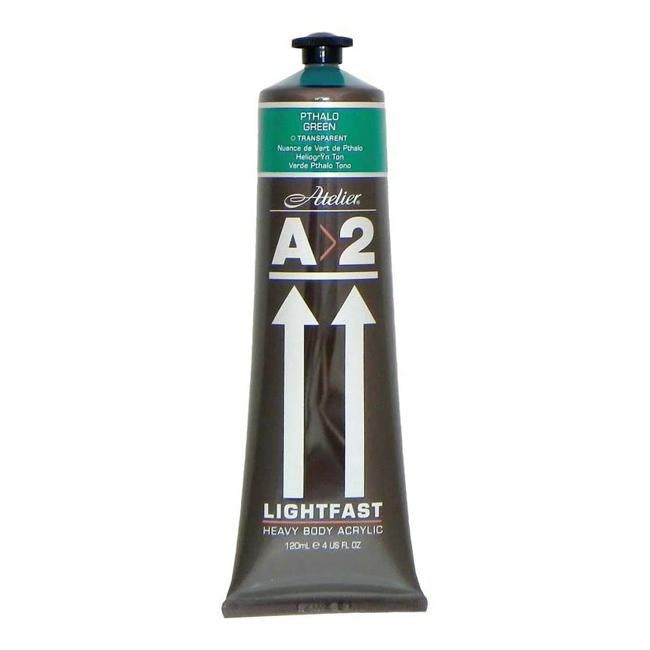A2 Lightfast Heavybody Acrylic 120ml Pthalo Green-Officecentre