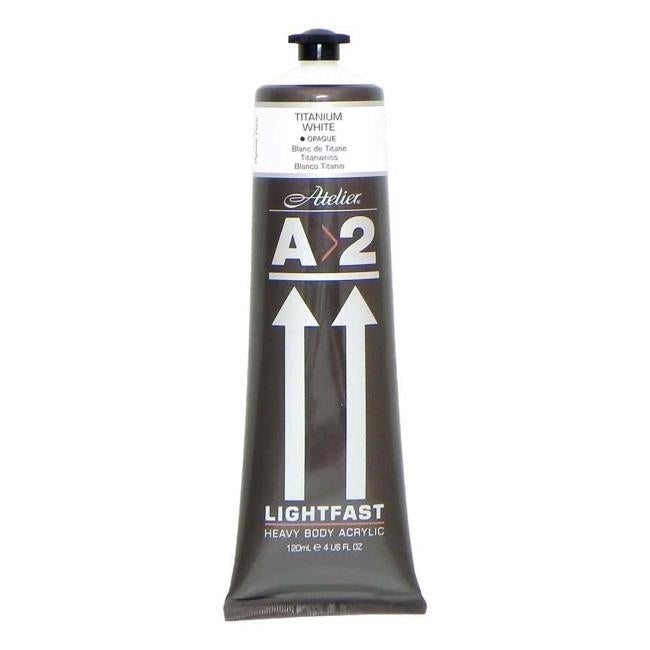 A2 Lightfast Heavybody Acrylic 120ml Titanium White-Officecentre