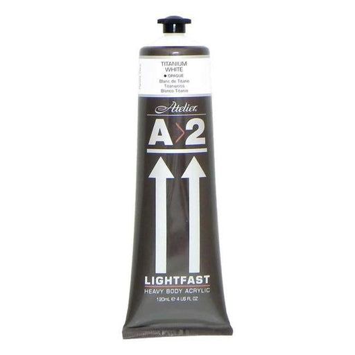 A2 Lightfast Heavybody Acrylic 120ml Titanium White-Officecentre
