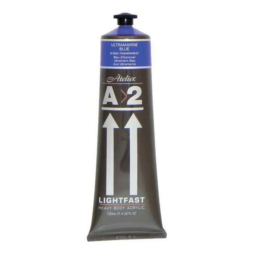 A2 Lightfast Heavybody Acrylic 120ml Ultramarine Blue-Officecentre