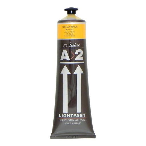 A2 Lightfast Heavybody Acrylic 120ml Yellow Oxide-Officecentre