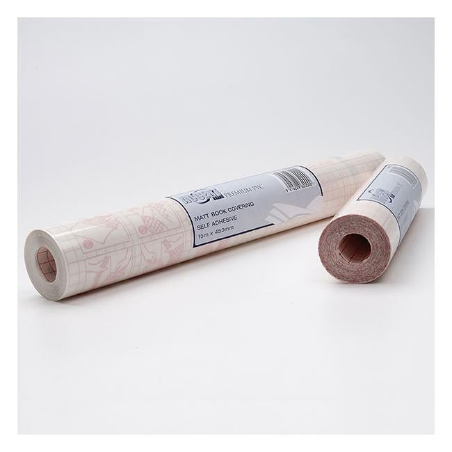 Accent premium booking covering pvc matte 15m x 450mm 80 mic-Officecentre