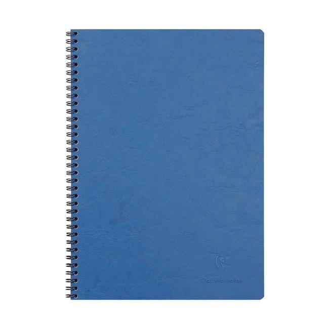 Age Bag Spiral Notebook A4 Lined Blue-Officecentre