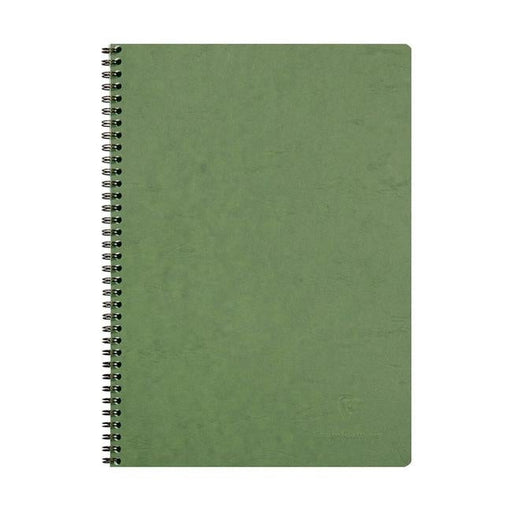 Age Bag Spiral Notebook A4 Lined Green-Officecentre