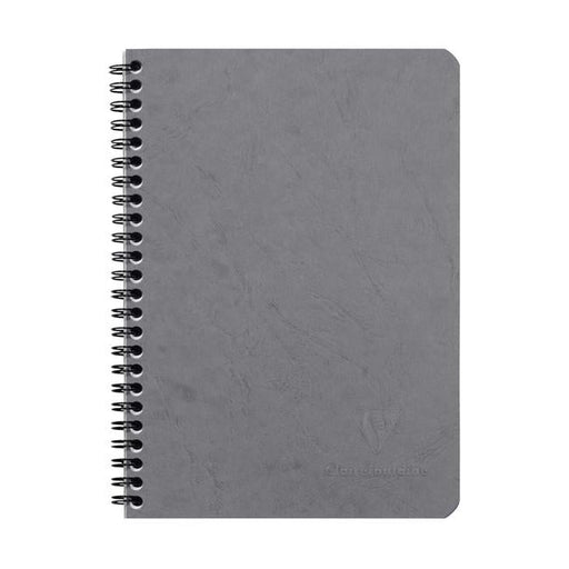 Age Bag Spiral Notebook A5 Lined Grey-Officecentre