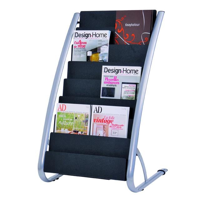 Alba floor brochure holder stand 8 tier double-Officecentre