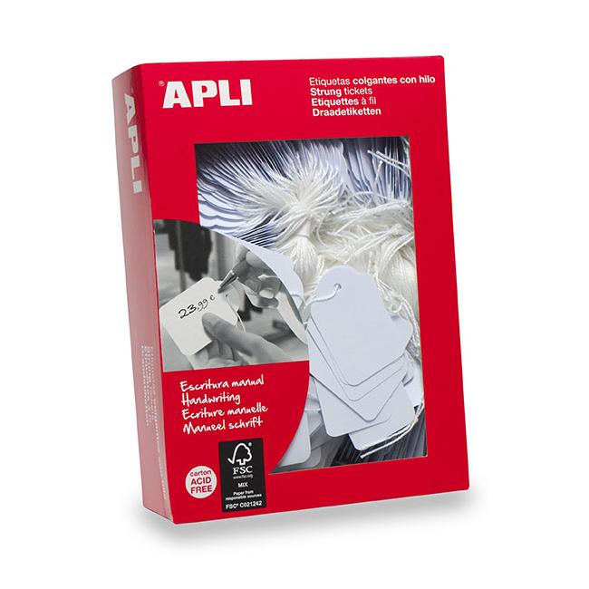 Apli handwriting strung tickets 00384 9x24mm 1000 box-Officecentre