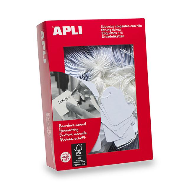 Apli handwriting strung tickets 00391 28x43mm box 500-Officecentre