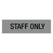 Apli self adhesive signs staff only pk 1-Officecentre