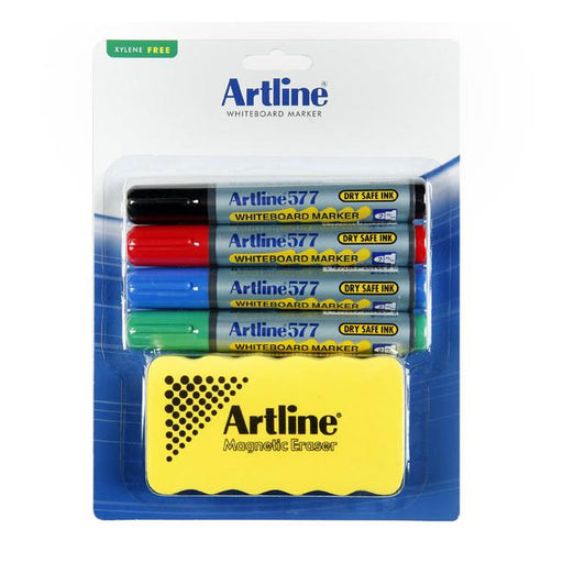 Artline 577 whiteboard marker kit magnet ersr hs-Officecentre