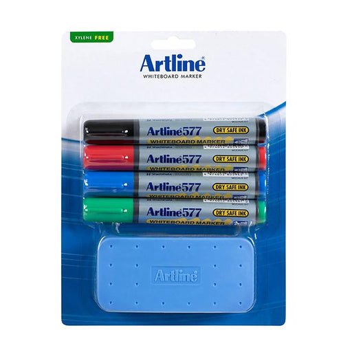 Artline 577 whiteboard marker starter kit-Officecentre