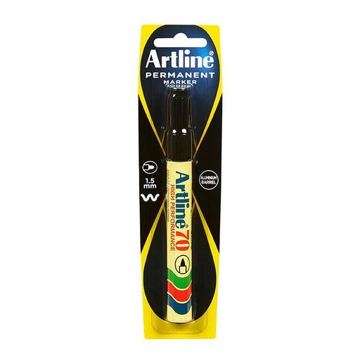 Artline 70 permanent marker 1.5mm bullet nib black hs-Officecentre