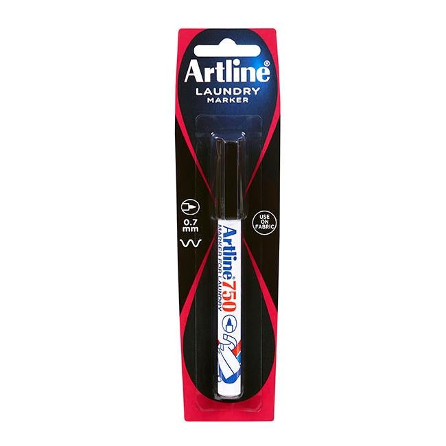 Artline 750 laundry marker 0.7mm bullet nib black hs-Officecentre