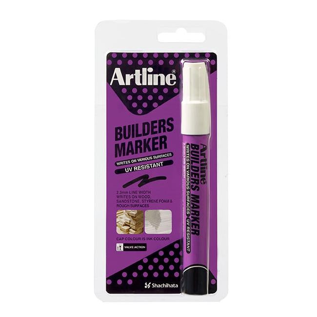 Artline builders permanent marker white hs-Officecentre