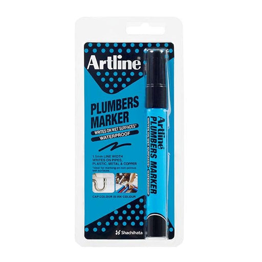 Artline plumbers permanent marker black hs-Officecentre