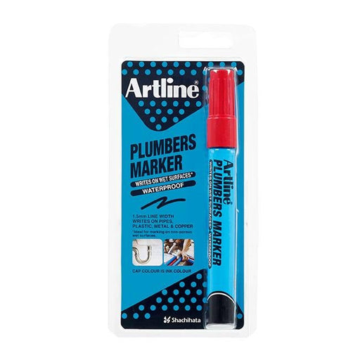 Artline plumbers permanent marker red hs-Officecentre
