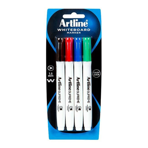 Artline supreme whiteboard marker astd 4pk-Officecentre