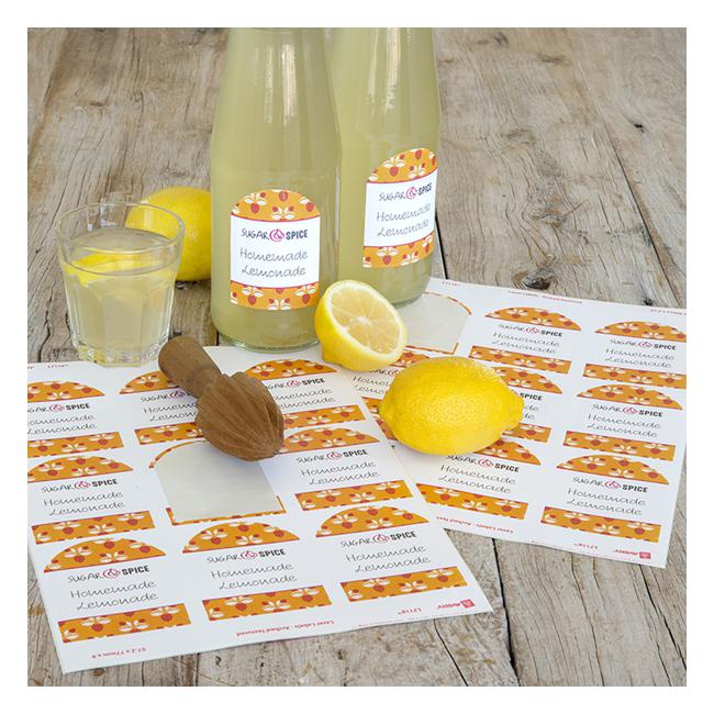 Avery Arched  Textured Labels 10 Sheets 9 Up White-Officecentre