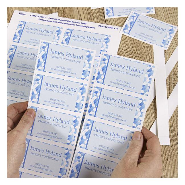 Avery Business Cards C32011-25 25 Sheets Inkjet Laser-Officecentre