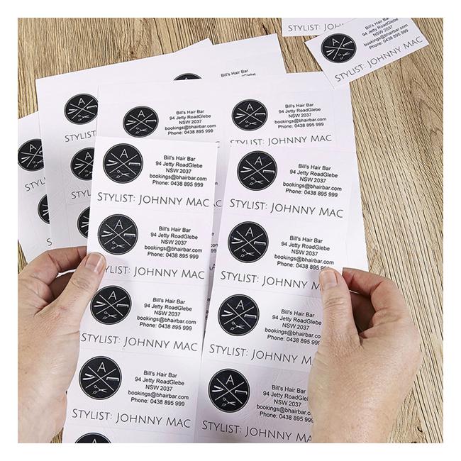 Avery Business Cards Ij39 Leathergrain 200gsm 20 Sheets Inkjet-Officecentre