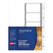 Avery Dividers A4 5 Tab Coloured Pp Extra Wide-Officecentre