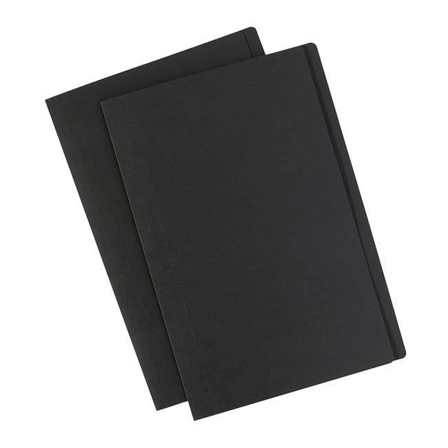 Avery File Folder Black 250gsm Foolscap Pack 10-Officecentre