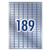 Avery Heavy Duty Id Label L6008 Silver 189 Up 20 Sheets Silver 25.4x10mm-Officecentre