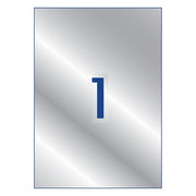 Avery Heavy Duty Id Label L6013 Silver 1 Up 20 Sheets Laser 199.6x289.1mm-Officecentre